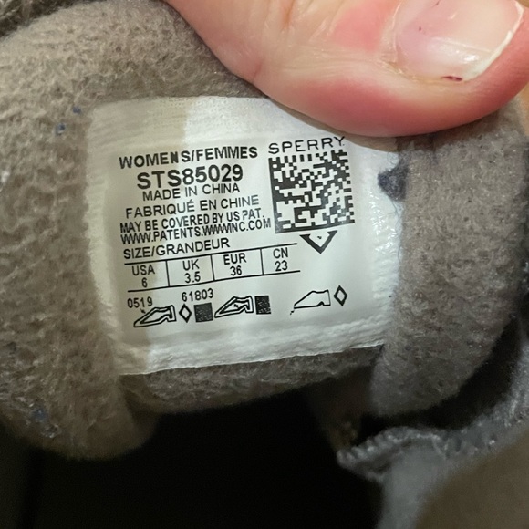 Sperry Duck Rain Boots - blue and orange colorblock sz 6 - Picture 3 of 5